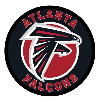 Evergreen Ultra-Thin Edgelight LED Wall Decor, Round, Atlanta Falcons- 23 x 23 Inches Made In USA