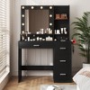 LACOO 39" Makeup Vanity Desk with Lights, Mirror and Power Outlet - 2 of 4