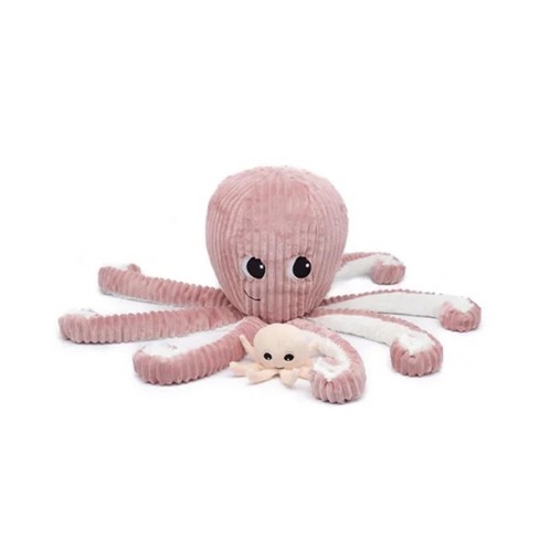 Baby Aspen Mrs. Sock T. Pus Plush Octopus with 4 Pairs of Socks (Pink)