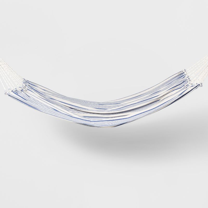 Linen Striped Flat Weave Hammock Blue - Threshold&#8482;, 1 of 7