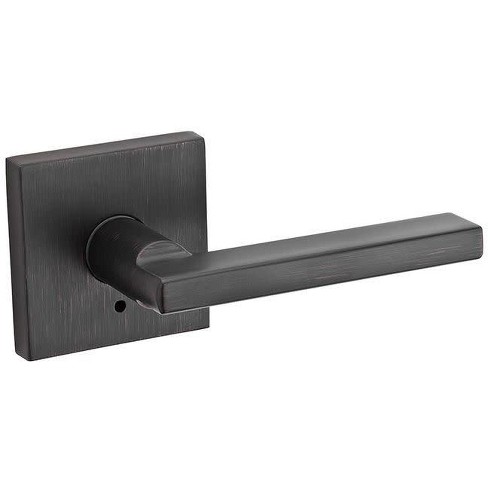 Kwikset 155hfl Halifax Privacy Door Lever Set With Push Button
