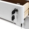 YIYIBYUS Wooden Desktop Storage Box with 2 Lockable Drawers - 4 of 4