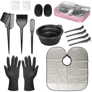 Professional 5-Piece Hair Color Application Tools Set — Mixing Bowl, Application Brush & Clips - 1 of 4