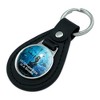 Aquaman Movie My Other Ride Is A Shark Black Leather Keychain - 2 of 4