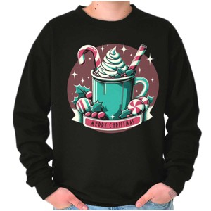 Xmas Merry Christmas Hot Cocoa Mug Sweatshirt for Men or Women Brisco Brands - 1 of 4