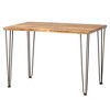 Baxton Studio Tilda Modern Industrial Natural Brown Finished Wood and Dark Bronze Metal 5-Piece Dining Set - 4 of 4