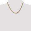 Black Bow Jewelry 5.25mm 14k Yellow Gold Solid Concave Anchor Chain Necklace - 2 of 4