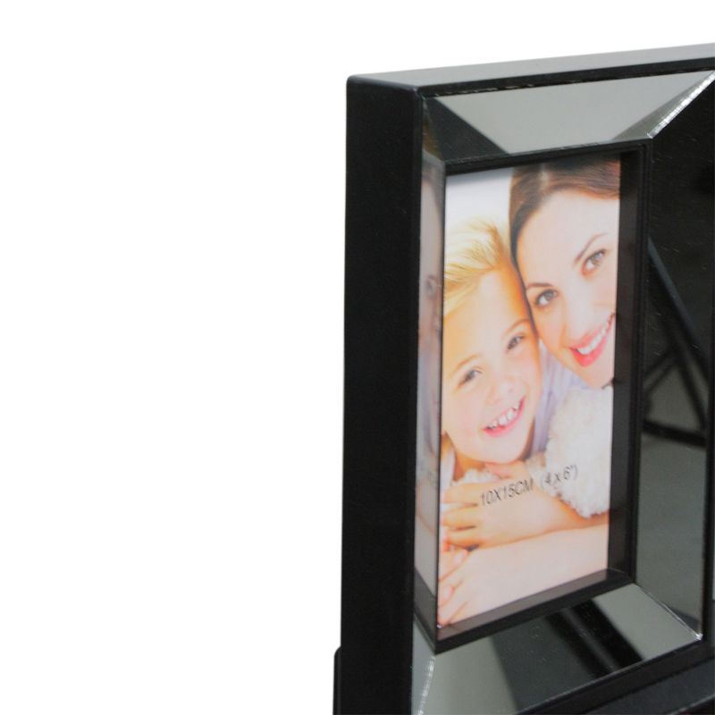 Northlight 13.75" Black Trimmed Glass Encased Collage Photo Picture Frame Wall Decoration, 3 of 5