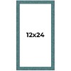 PosterPalooza | Panoramic Simple Blue Picture Frame - UV Acrylic, Foam Board Backing, Hanging Hardware - 2 of 4