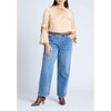 ELOQUII Women's Plus Size Sleeve Flounce Crewneck Blouse - 4 of 4