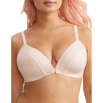 Bare Women's The Wire-free Front Close Bra With Lace - B10241lace 36d  Delicacy : Target