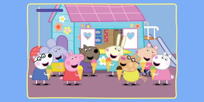 Peppa Pig House - Green Car Wallpaper Download