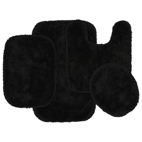 30x50 Finest Luxury Ultra Plush Washable Nylon Bath Rug Dark Gray -  Garland : Target