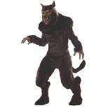 Seasonal Visions Mens Deluxe Werewolf Costume - One Size - Brown