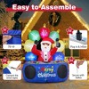 Resenkos 6-Ft Inflatable DJ Santa with Rotating Music Light - Multi-Color Blue - 2 of 4