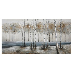 Yosemite Home Decor "Birch Alley Wood Gallery Wrapped Wall Art in Multi-Color - 1 of 1