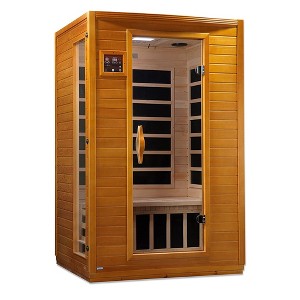 Dynamic Saunas Andora 2-Person Low EMF FAR Infrared Sauna with Red Light Therapy & Bluetooth Speakers | Personal Indoor Spa for Home & Gym – Made from - 1 of 4
