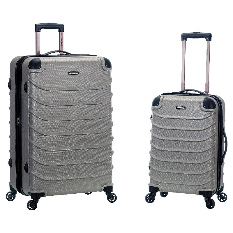 Rockland Pebble Beach 2pc Expandable ABS Hardside Carry On Spinner Luggage Set, 1 of 3
