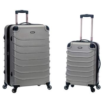 Rockland Pebble Beach 2pc Expandable ABS Hardside Carry On Spinner Luggage Set