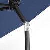 WestinTrends 9 Ft Outdoor Patio Solar LED Market Umbrella with Bronze Round Base - 4 of 4