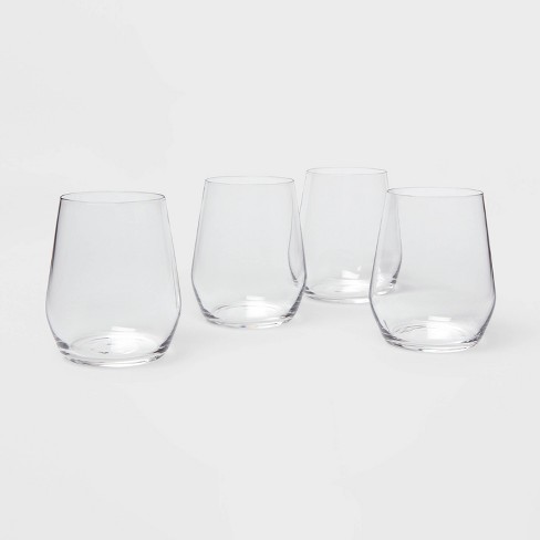 7.6oz 4pk Glass Modern Martini Glasses - Threshold™