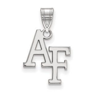 Black Bow Jewelry Sterling Silver United States Air Force Academy Fighting Falcons NCAA Medium Pendant - 1 of 3