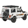 2023 Toyota Land Cruiser 71 White "70th Anniversary" with Stripes and Roofrack 1/64 Diecast Model Car by Paragon - 4 of 4