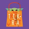 Juniors Womens Star Wars The Mandalorian Halloween Grogu Trick or Treat Bag T-Shirt - 2 of 4