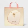 14K Gold Dipped Cubic Zirconia Cross Pendant Necklace - Gold - 3 of 4