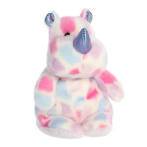 Aurora Small Veryberry Rhino Jammies Vibrant Stuffed Animal Purple 8" - 1 of 4