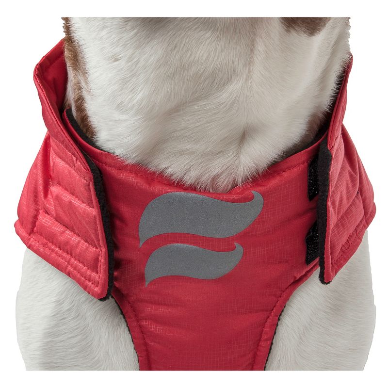 Dog Helios Altitude-Mountaineer Wrap-Velcro Protective Waterproof Dog and Cat Coat with Blackshark Technology - Red & Gray, 5 of 8