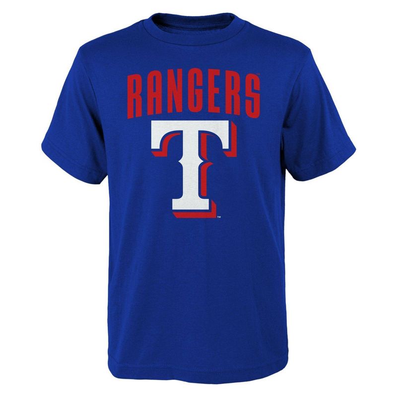 MLB Texas Rangers Boys&#39; Oversize Graphic Core T-Shirt, 1 of 2