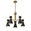 Z-Lite Soriano 5 - Light Chandelier in  Matte Black/Heritage Brass - 2 of 4