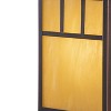 VAXCEL Mission 1L Bronze Outdoor Rectangle Post Light Honey Glass - 4 of 4