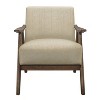 CAVINAS Polyester Accent Chair with Walnut Finish Wood Cushion Backrest,Upholstered Living Room Chairs,Reading Chairs for Living Room - 4 of 4
