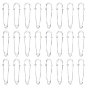 Unique Bargains Metal DIY Blankets Crafts Brooch Making Home Sewing Large Safety Pins 24 Pcs - 1 of 4