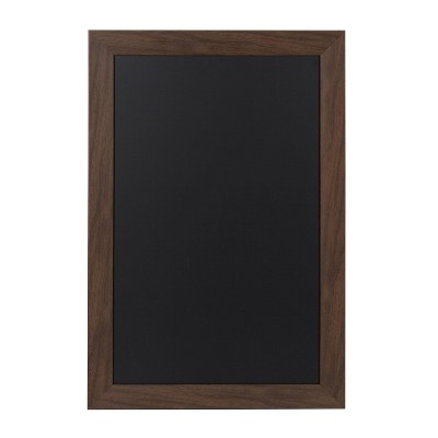 27" x 18" Beatrice Framed Magnetic Chalkboard Walnut Brown - DesignOvation