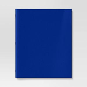 2 Pockets Paper Folder Blue - Dealworthy™ - 1 of 3