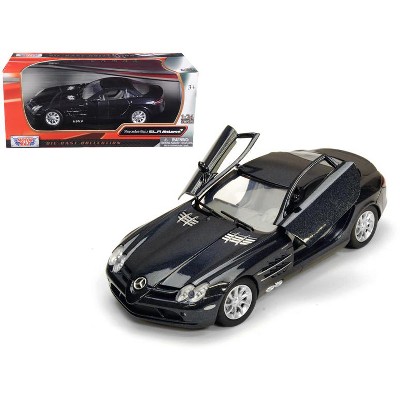 Mercedes Mclaren SLR Metallic Black 1/24 Diecast Model Car by Motormax