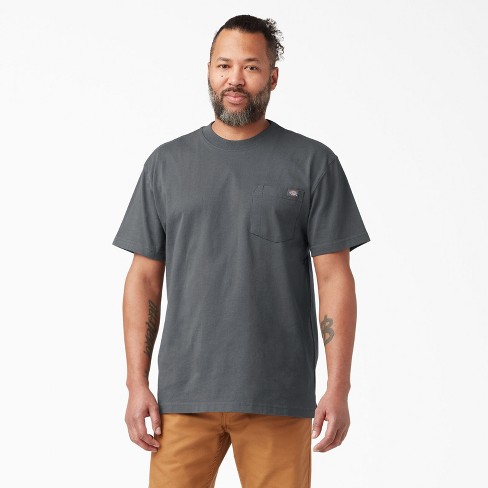 Dickies Heavyweight Short Sleeve Pocket T-Shirt, Charcoal Gray (CH), 2X