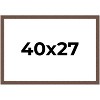PosterPalooza | 40x27 Wide Barnwood Picture Frame, UV Acrylic, 6 Finishes - Grey, Brown, White, and Black - 2 of 4