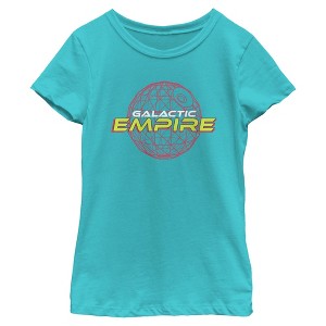 Girls Star Wars Death Star Galactic Empire T Shirt - 1 of 4