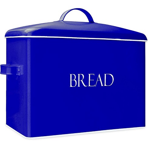 Outshine Co Vintage Metal Bread Box & Kitchen Utensil Holder Set, Mint