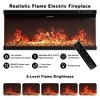 WOWLIVE 80"Modern TV Stand with Electric Fireplace and LED Lights, Gaming Entertainment Center with shelves and Large Storage in Living Room - 4 of 4