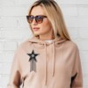 Unique Bargains Star Shape Rhinestone Glitter Iron On Sew Beaded Applique Patches 4 Pcs - 4 of 4