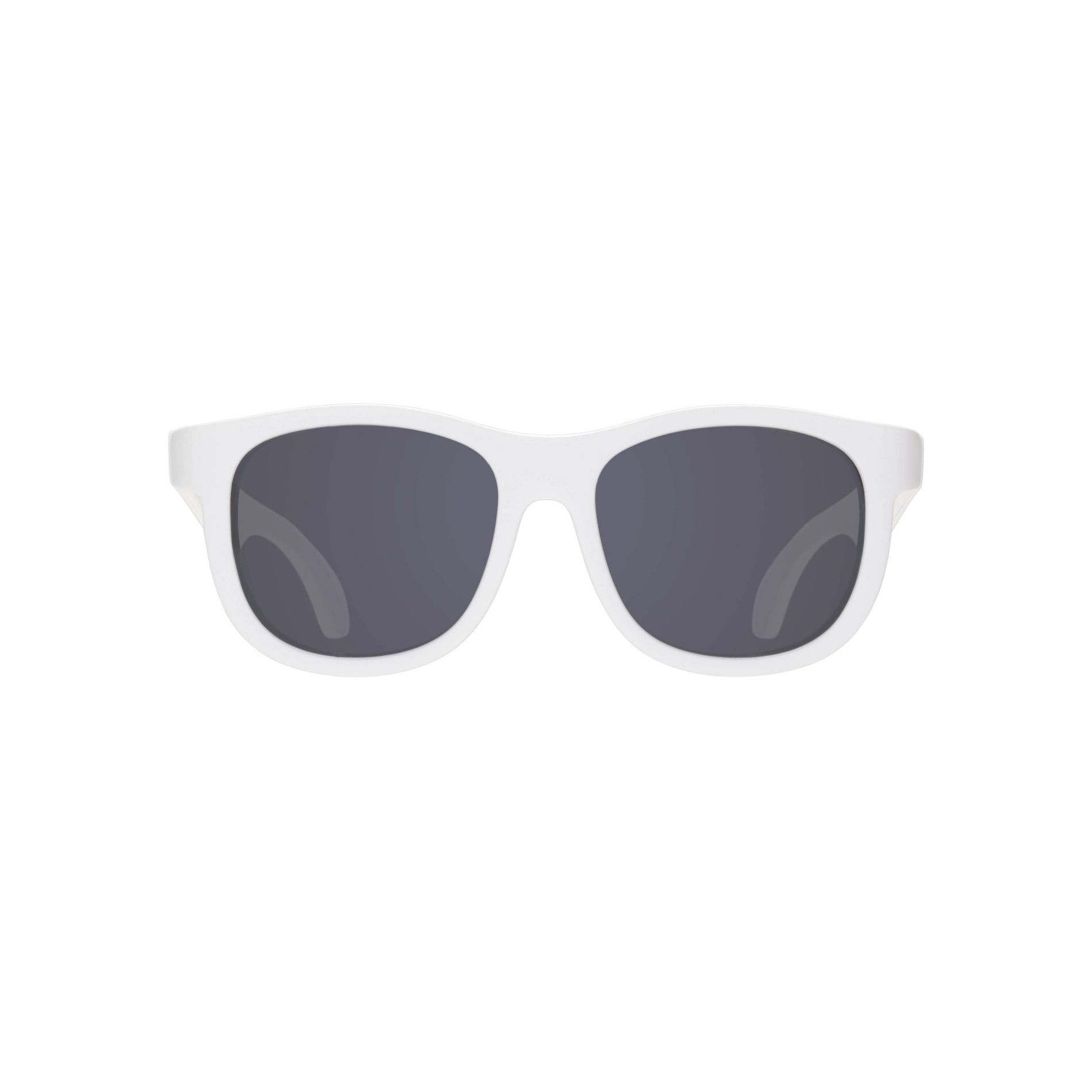 Little Suns by Babiators Rubber Navigator Sunglasses - White: UV Protection, One Size Fits Most