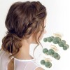 Unique Bargains Fashion Round Hair Clips Hairdo Clip Green 3 Pcs - 3 of 4