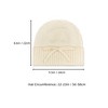 Anna-Kaci Women's Soft Knit Cuffed Beanie Hat with Ribbed Foldover Hem and Delicate Bow Detail - 4 of 4
