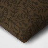 Embroidered Floral Throw Pillow Dark Green - Threshold™ - image 4 of 4