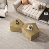 NicBex 2-Piece Stylish Round/Irregular Coffee Table Set,Minimalist Side Table Set,Center Table for Living Room - 3 of 4
